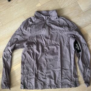 RHONE Men's Gray Long Sleeve Pullover